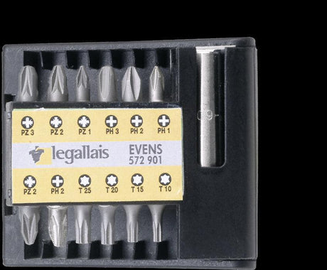 LEGALLAIS bit set - PH/ PZ / TORX bit set / 12-piece - Swordslife