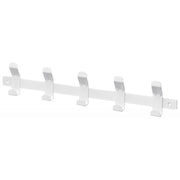 LEGALLAIS coat hook strip - lacquered steel / white / hook: 10 / L: 1500 mm - Swordslife