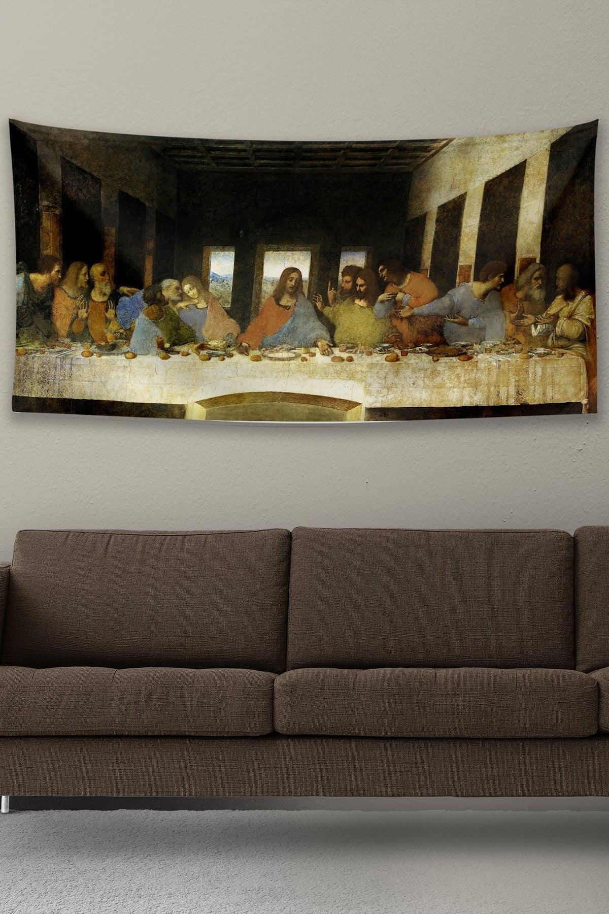 Leonardo Da Vinci The Last Supper Wall Covering Rug 70x140 Cm - Swordslife