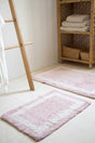 Liberte Bath Mat 2 Pack Pink 40x60+60x90