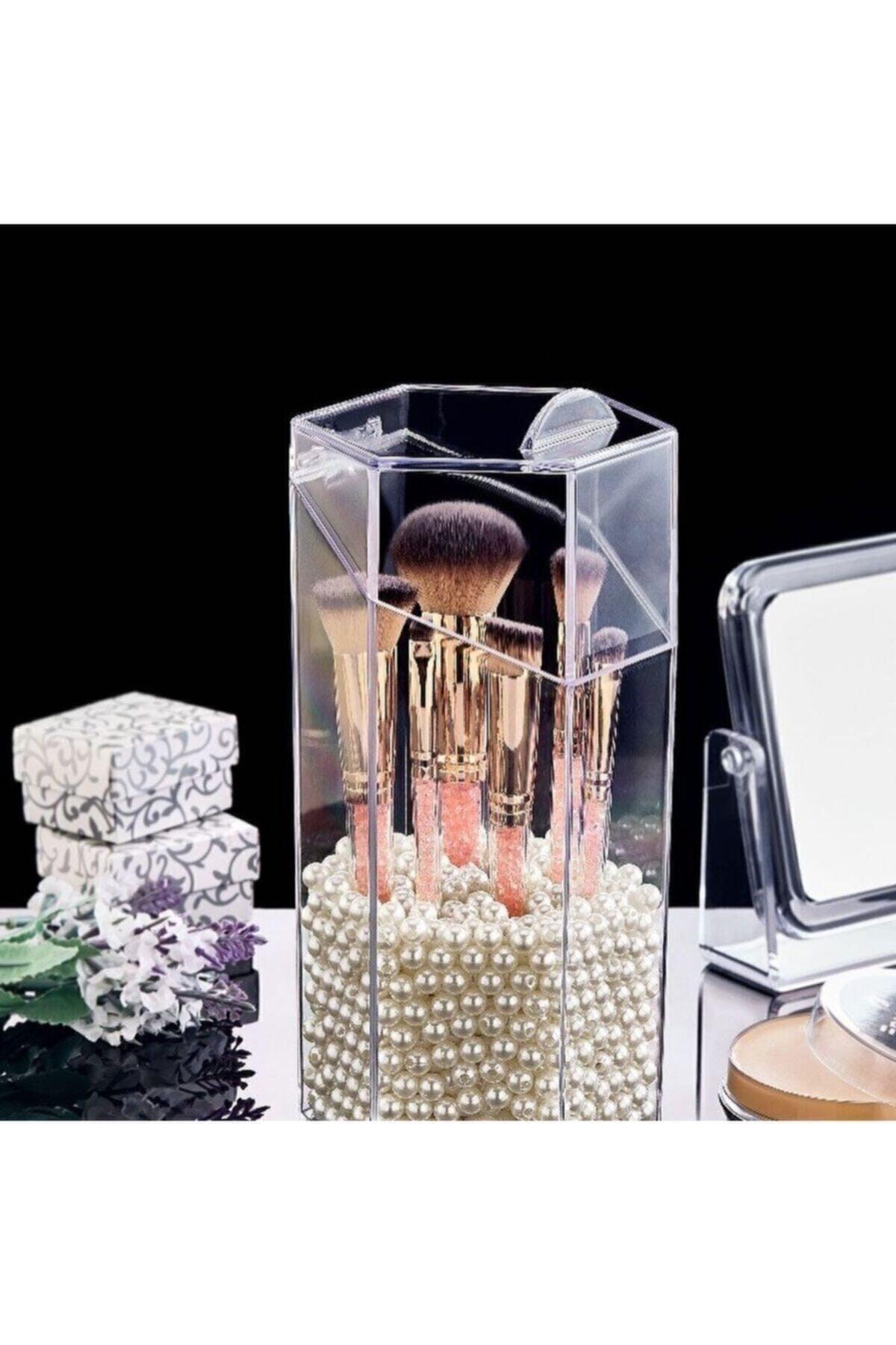 Brush Holder with Cover - Makeup Organizer - Swordslife
