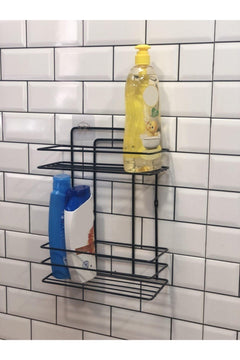 Stainless Steel Double‑Pack Bath Shampoo Dispenser with Lifetime Adhesive