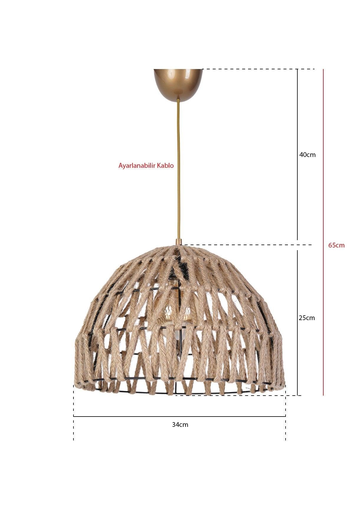 Ligament Jute Chandelier Hnmd-42 - Swordslife