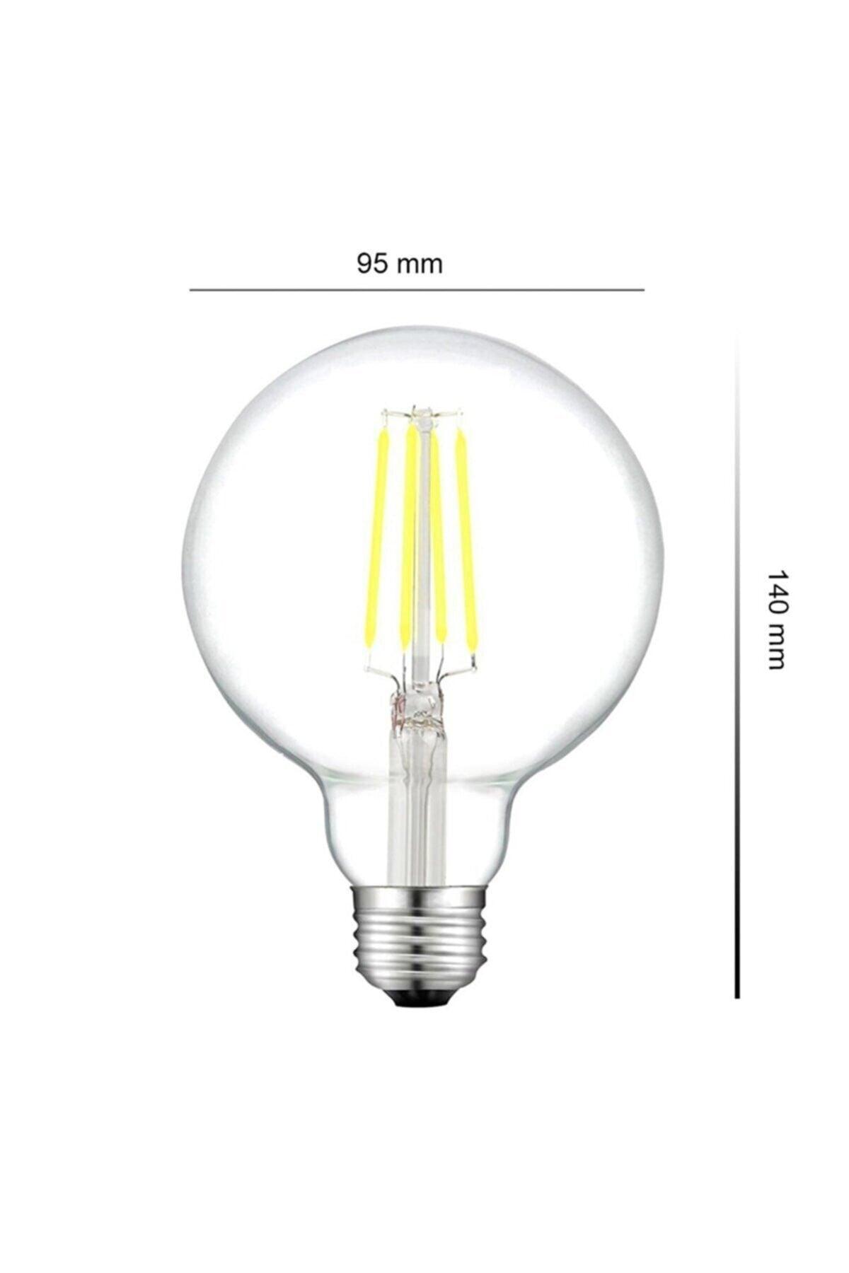 Lighting 7w G95 Filament Rustic Transparent Led