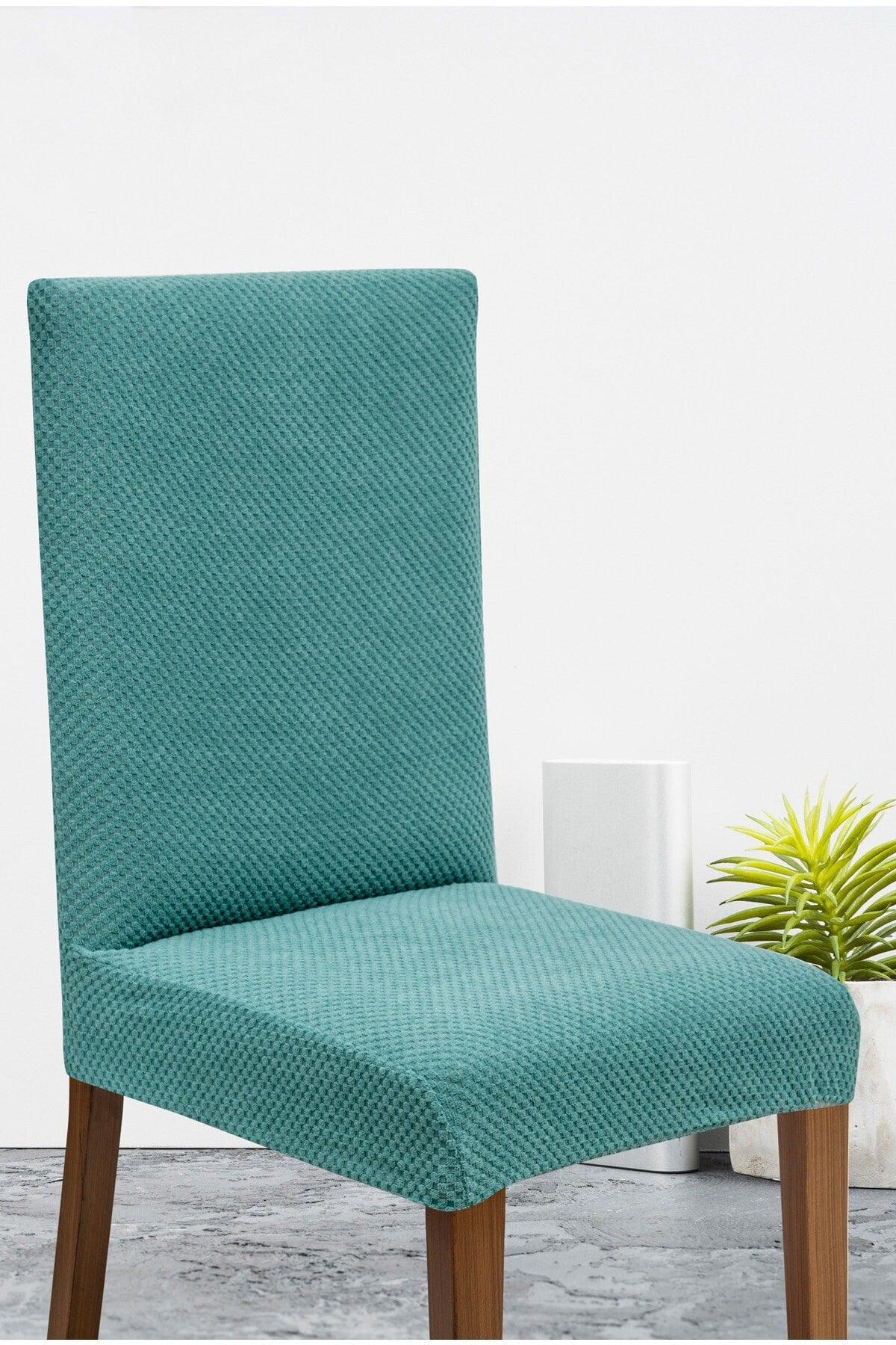 Lycra Washable Single Chair Cover | Chair Cover Turquoise - Swordslife