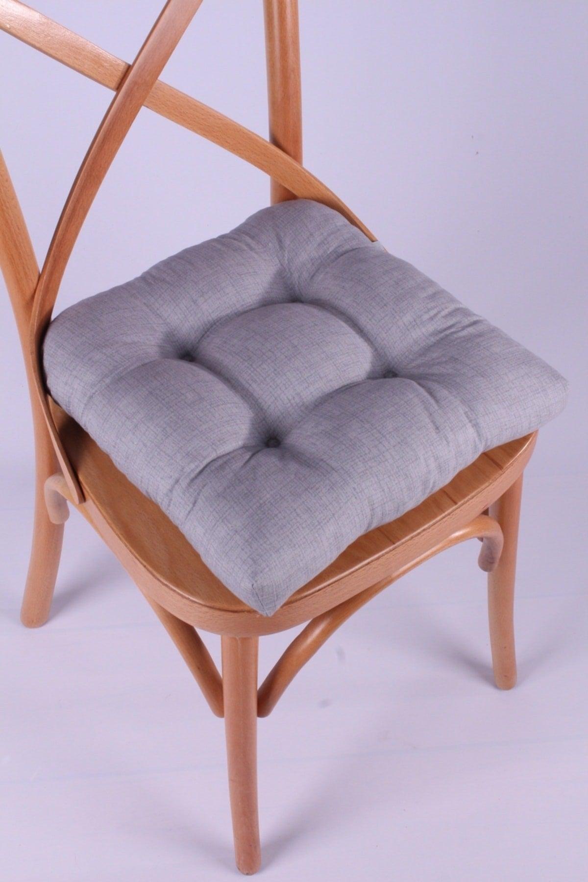 Lina Pofidik Gray Chair Cushion Specially Stitched Laced 40x40 cm - Swordslife