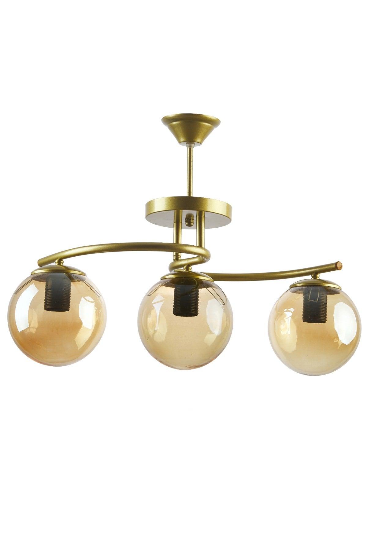Linda Moderne Alterung Farbe Indoor Ball Glas Wohnzimmer - Küche - Schlafzimmer 3 Lü Kronleuchter - Swordslife
