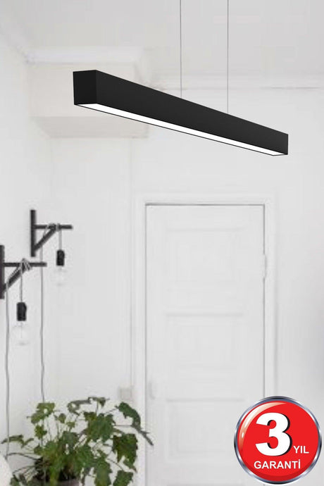 Linear 100cm (Black Case, Daylight) Led Pendant Lamp Modern Led Chandelier-linear Led Luminaire - Swordslife