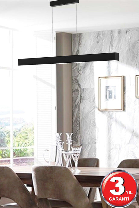 Linear 100cm (Black Case, White Light) Led Pendant Lamp Modern Led Chandelier-linear Led Luminaire - Swordslife