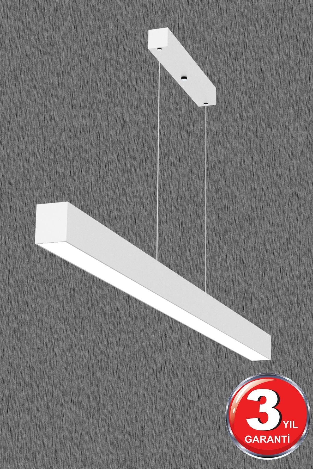 Linear 80cm (White Case, Daylight) Led Pendant Lamp Modern Led Chandelier - Swordslife