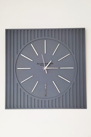 - Lines Effects Series Special Design Wall Clock - Anthracite & Silver - 50x50cm - Swordslife