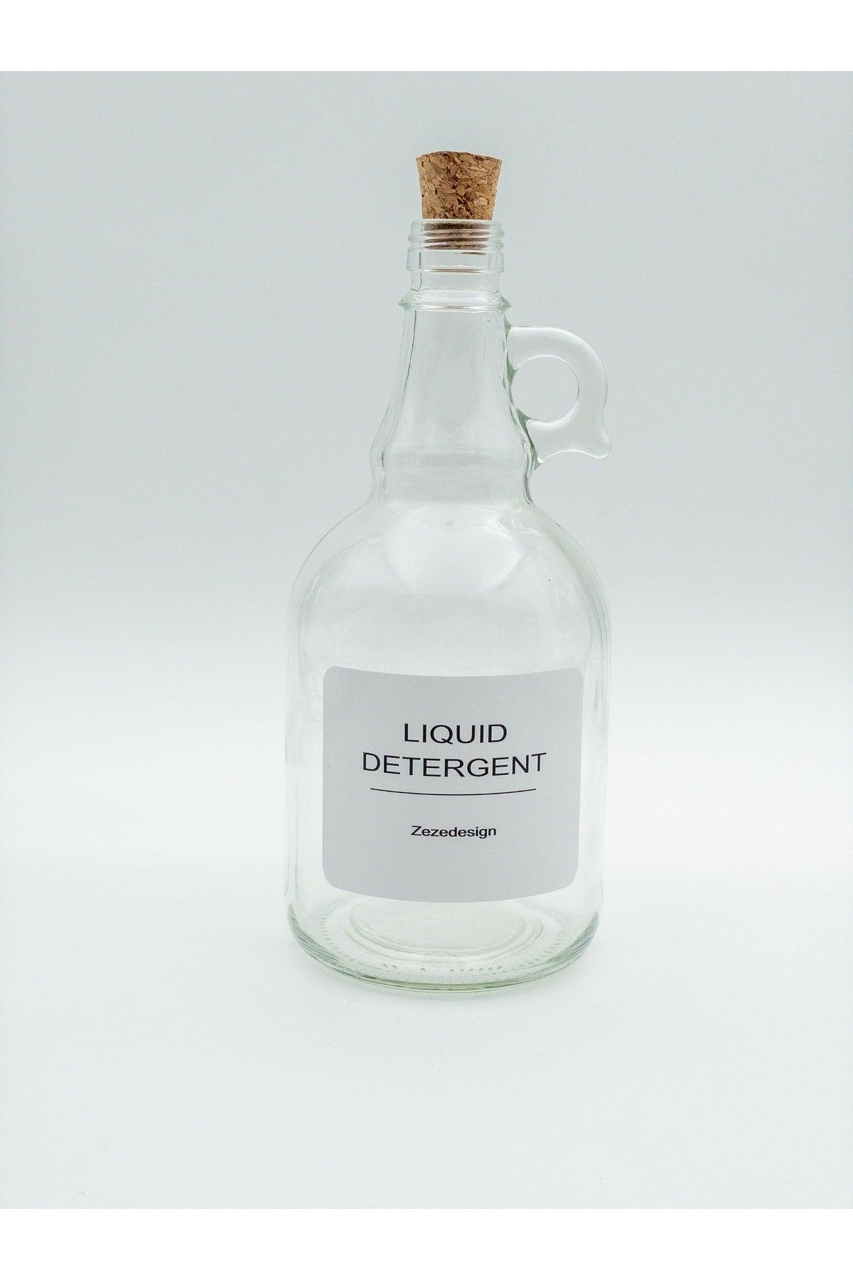 Liquid Detergent Bottle Cork Cap 1000ml