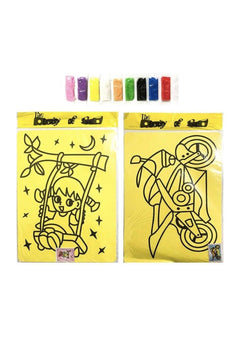 Educational sand art painting set for kids ages 3 and up
