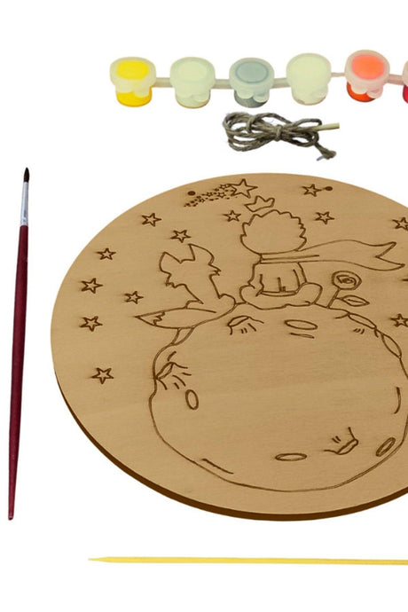 The Little Prince Planet Themed Wood Painting