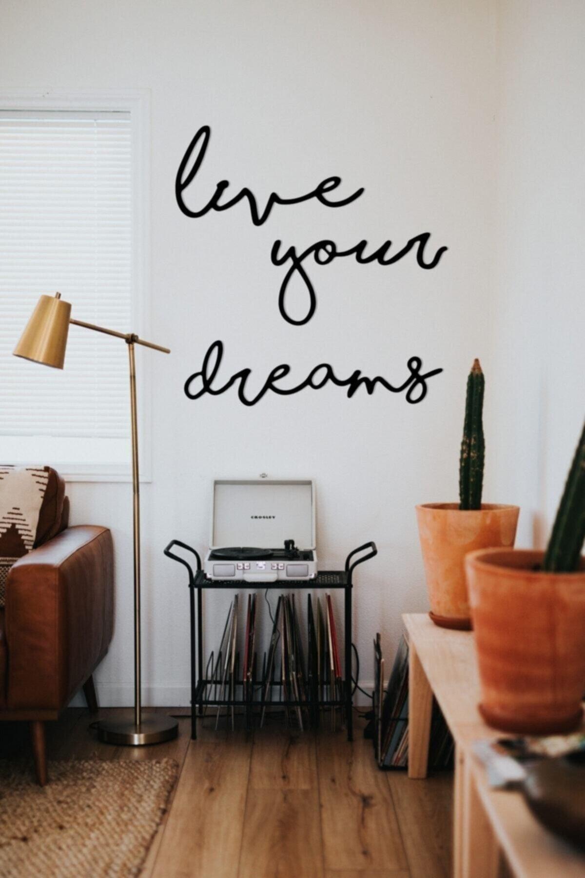 Live Your Dreams Wooden Graffiti - Laser Cut Wall Decor - Swordslife