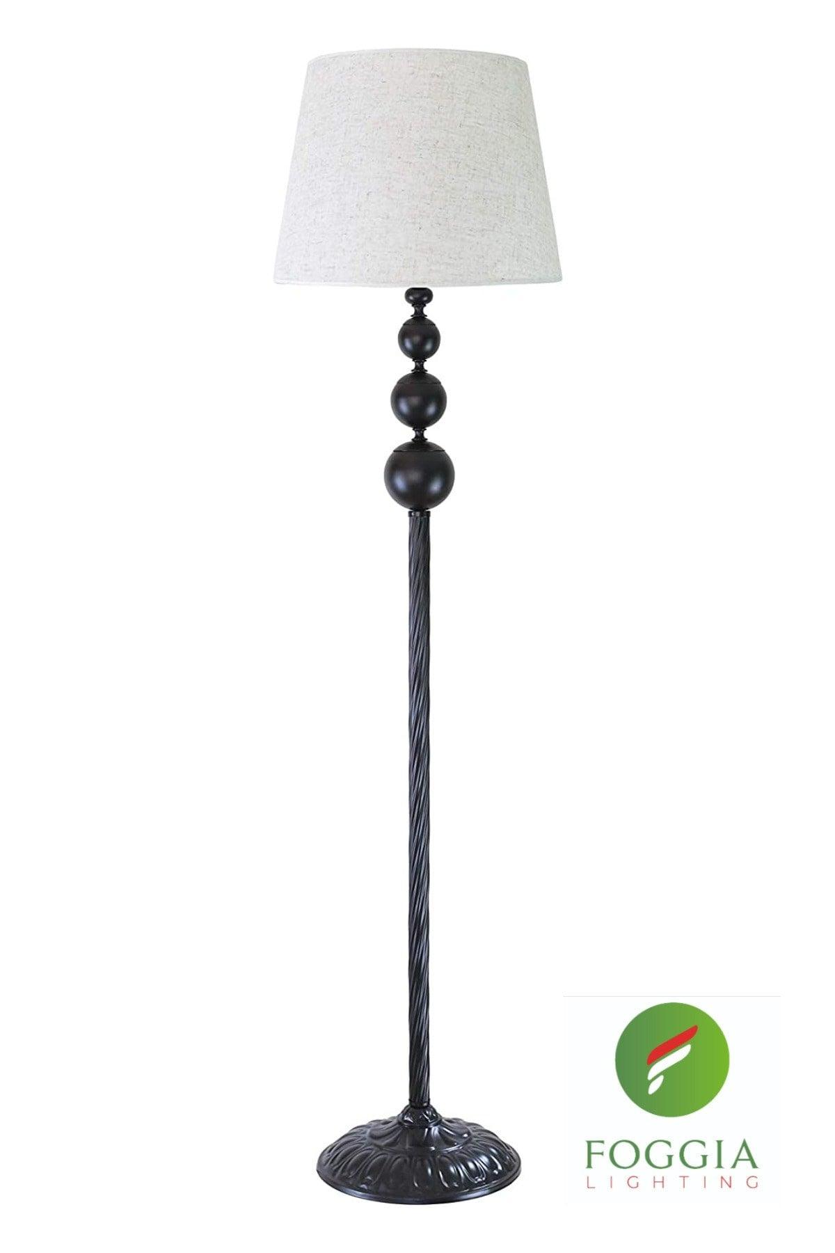 Lmd amz02 Twisted Black Metal Floor Lamp - Swordslife