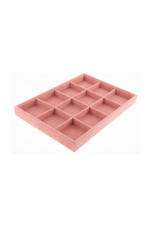 Local Suede Pink 12 Section Jewelry Service