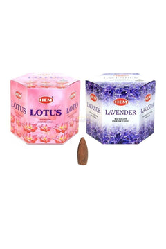 Lotus and Lavender Backflow Incense Cones
