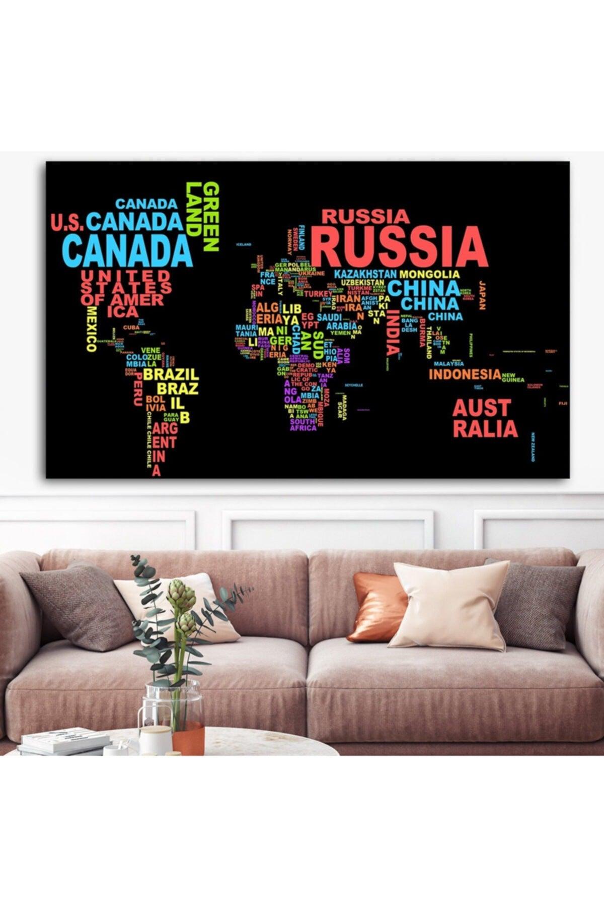 Luxury Canvas Trend Design World Map Painting ( World Map ) – Swordslife