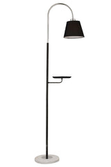 Lumina Black Cap Chrome Modern Design Floor Lampshade Lamp Metal Floor Lamp - Swordslife