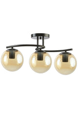 Luna Model Closed Globe Glass Modern Plafonier Chandelier - Swordslife