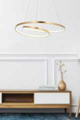 Lundra Pendant Lamp Led Chandelier Gold - Swordslife