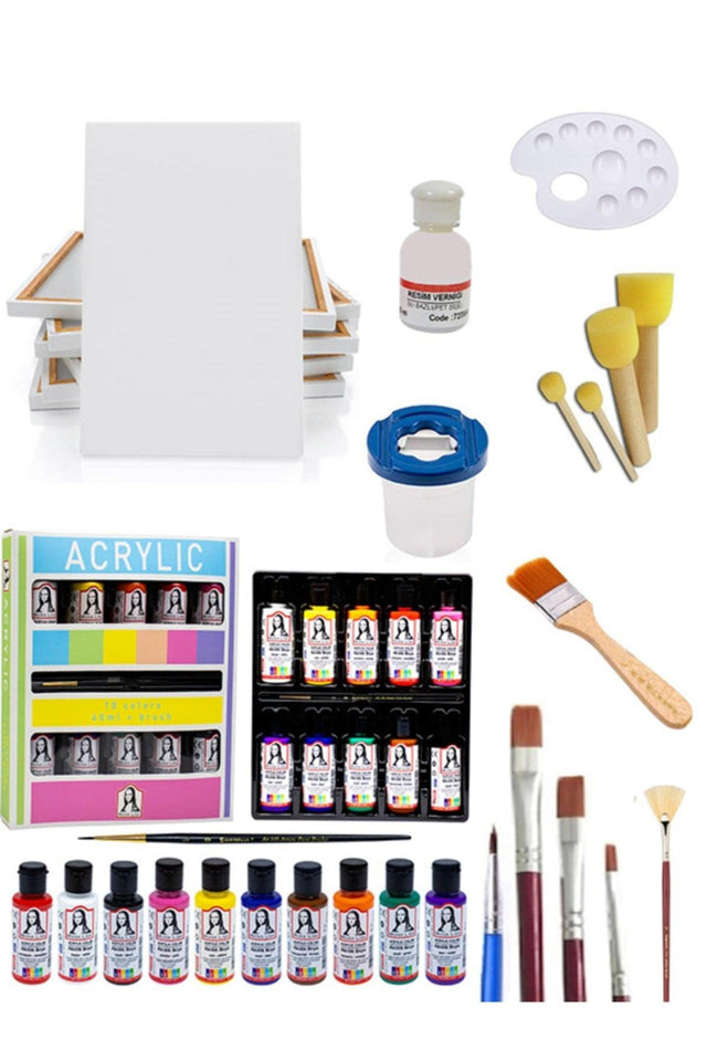 Luxury Acrylic Paint Starter Set 35x50 Canvas