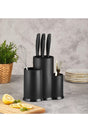 Luxury Counter Top Compartment Spoon Knife Organizer (black) - Swordslife