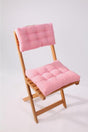 Lux Bistro Kitchen Garden Chair Cushion With Backrest Pink (CUSH AND BACK CUSHION) - Swordslife