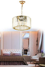 Luxury Diamond 25 Cm Gold Crystal Stone Chandelier