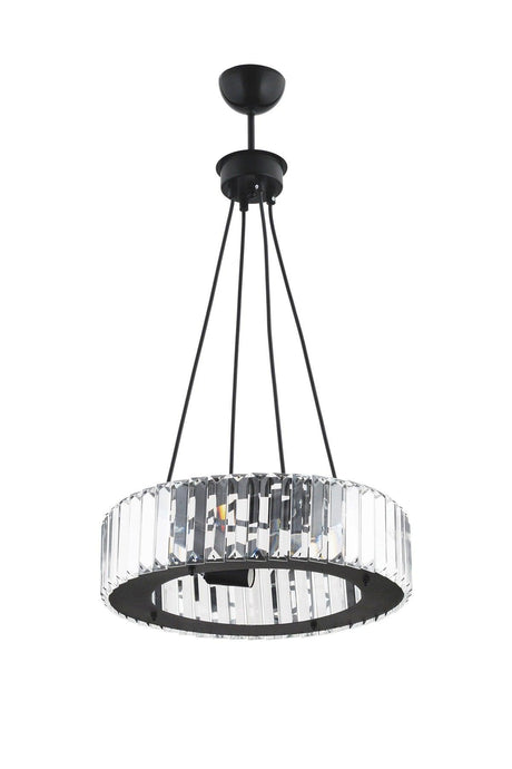 Luxury Diamond 37 Cm Black Chandelier - Swordslife