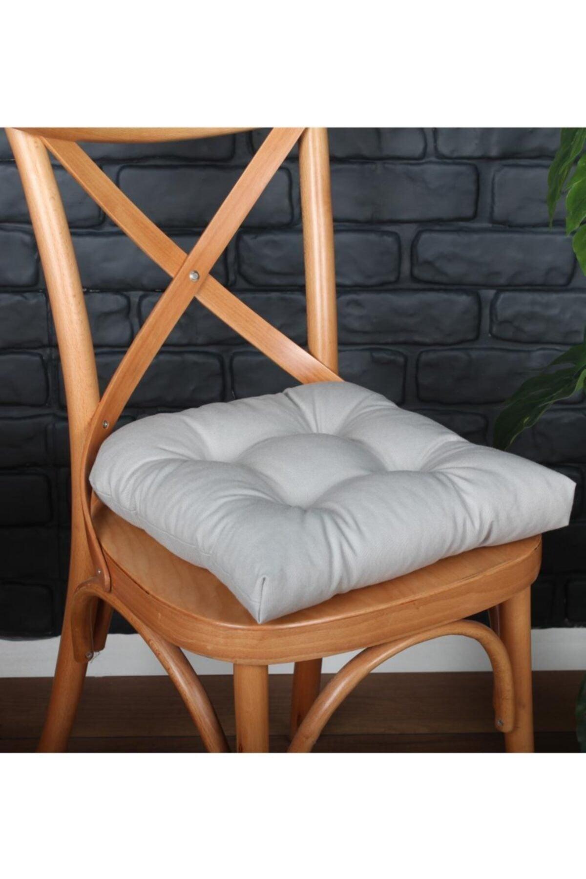 Lux Pofidik Gray Chair Cushion Specially Stitched Laced 40x40cm - Swordslife