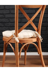 Lux Pofidik Cream Chair Cushion Special Stitched Laced 40x40cm - Swordslife