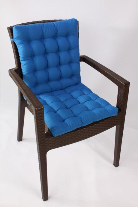 Lux Pofidik Rattan Lotus Chair Cushion 45x95 Blue - Swordslife