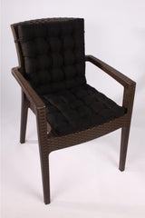 Luxury Pofidik Rattan Lotus Chair Cushion 45x95 Black - Swordslife