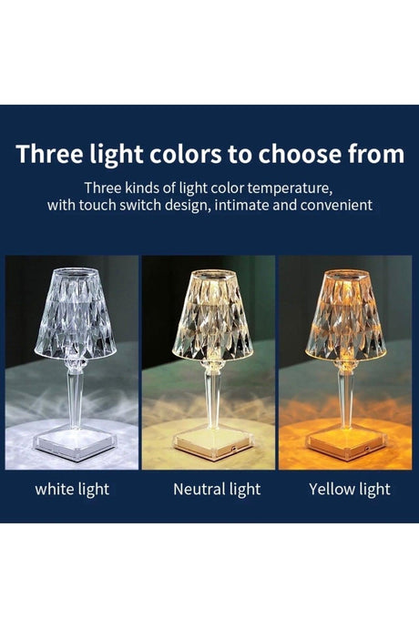 Luxury Crystal Led Ultra Stylish Led Lampshade Table Lamp Imported 1st Class Quality - Swordslife