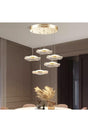 Luxury Exclusive Five Round Pendant Lamp Led Chandelier Jellyfish Gold Yellow Led Chandelier - Swordslife