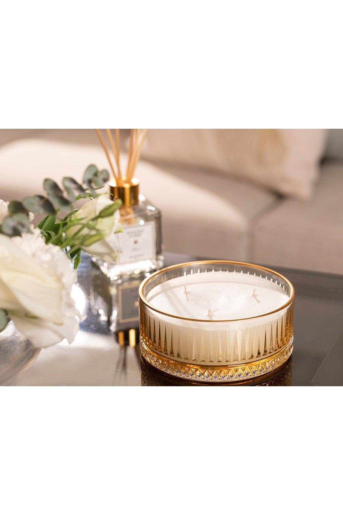 Luxury Scented Candle 370 Gr Honey Foam - Swordslife