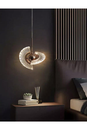 Luxury Modern Crystal Pendant Lamp Led Chandelier Gold Yellow - Swordslife