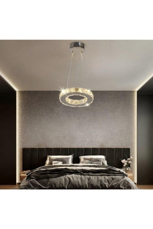 Luxury Modern Crystal Stone Pendant Lamp Led Chandelier 3 Colors Led Chandelier - Swordslife