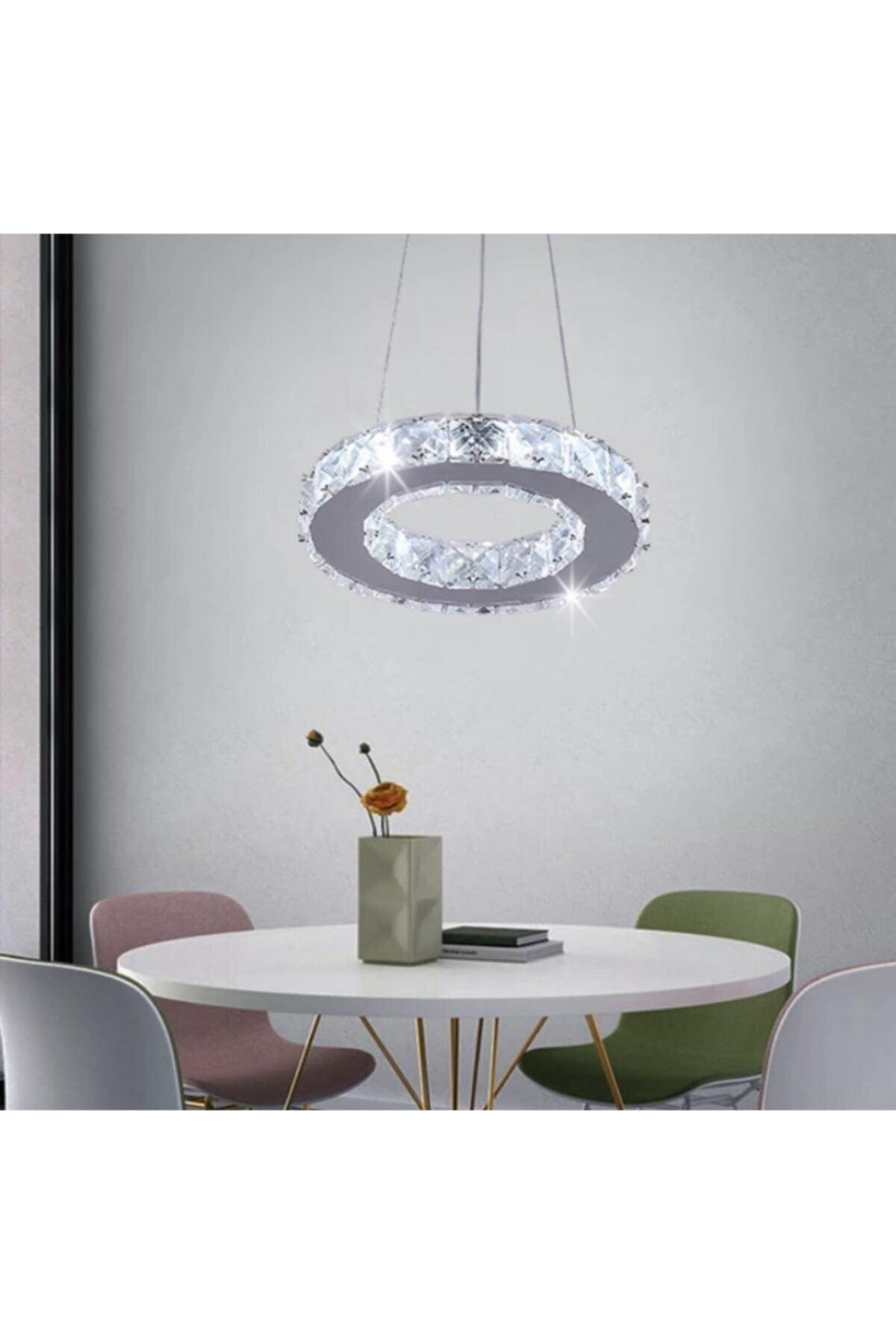 Luxury Modern Crystal Stone Pendant Lamp Led Chandelier 3 Colors Led Chandelier - Swordslife