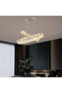 Luxury Modern Pendant Lamp Crystal Stone Led Chandelier Controlled 3 Color Led Chandelier - Swordslife