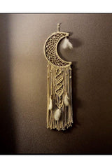 Macrame Moon Wall Ornament - Swordslife