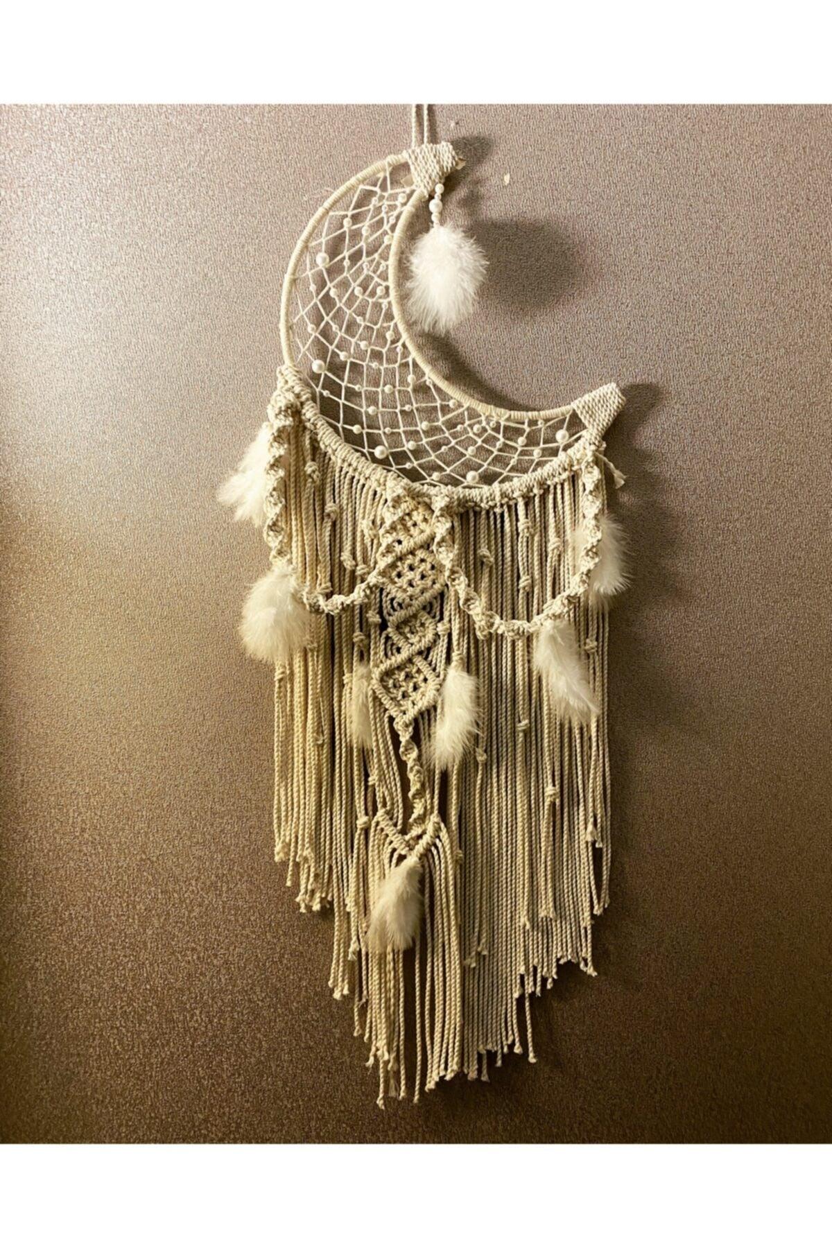 Macrame Moon Wall Ornament - Swordslife