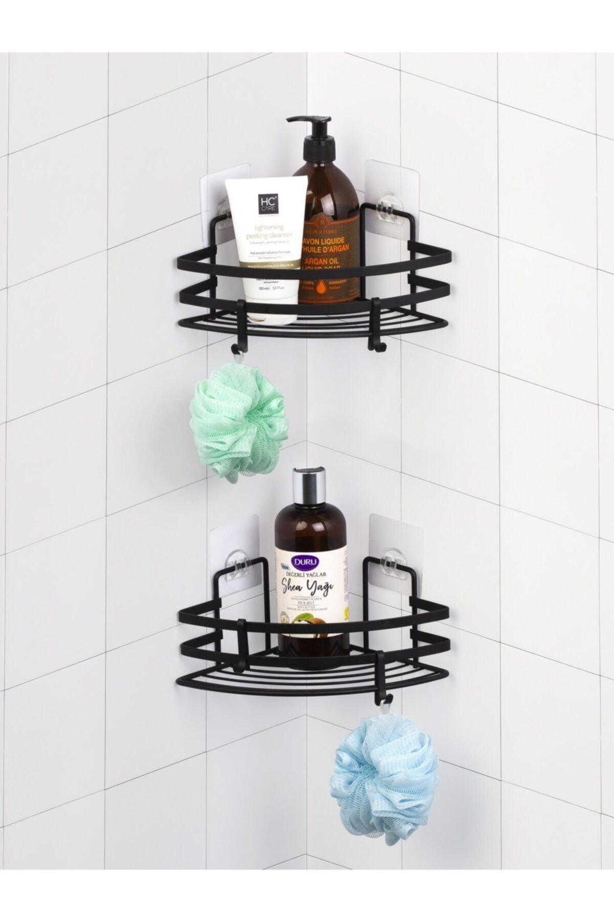 Magic Fix Magic Adhesive Hook 2 Pieces Triangle Corner with Black Laminate - Swordslife