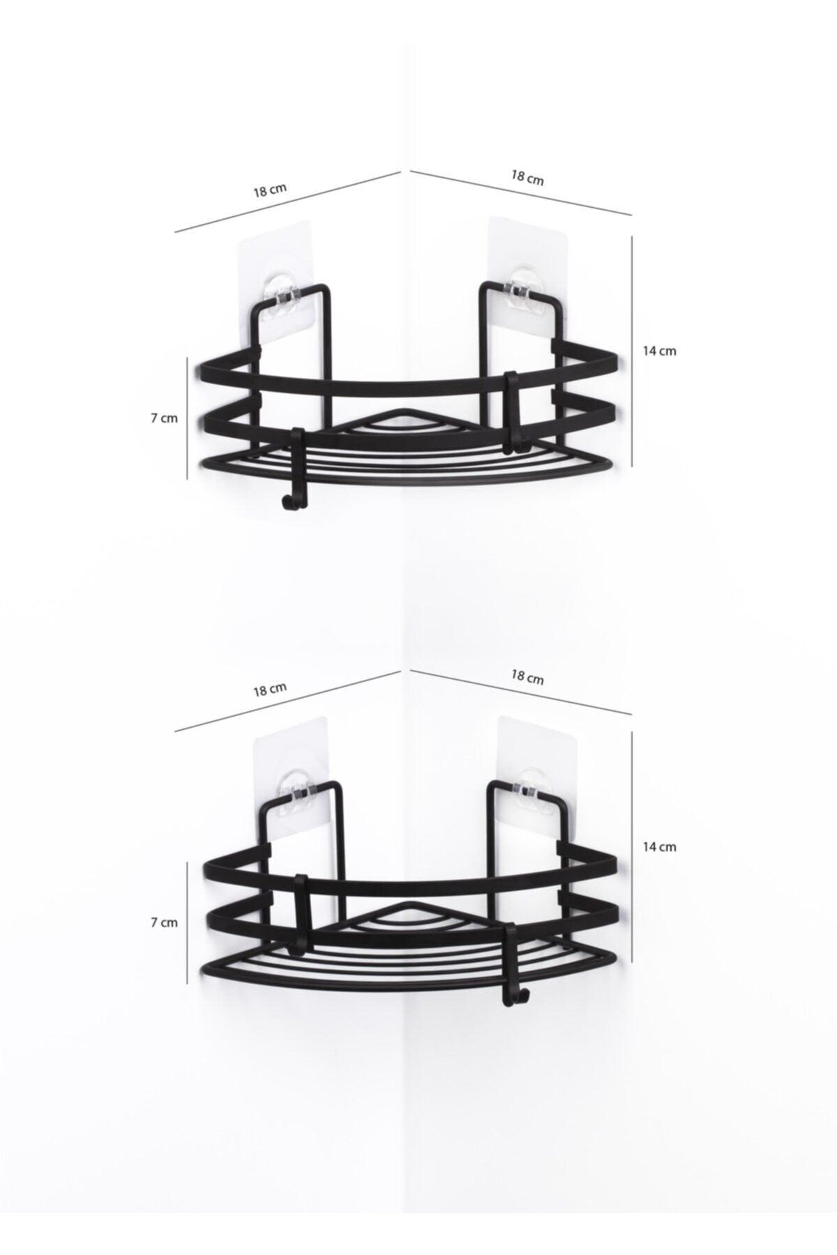 Magic Fix Magic Adhesive Hook 2 Pieces Triangle Corner with Black Laminate - Swordslife