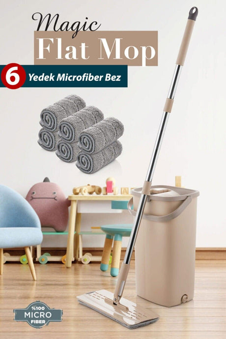 Magic Flat Tablet Mop Home Office Floor Wall Wiping