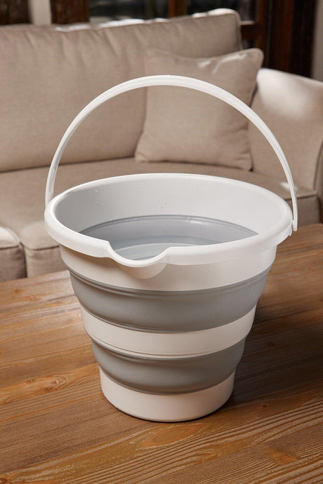 Magic Folding Bucket-grey 12 Lt