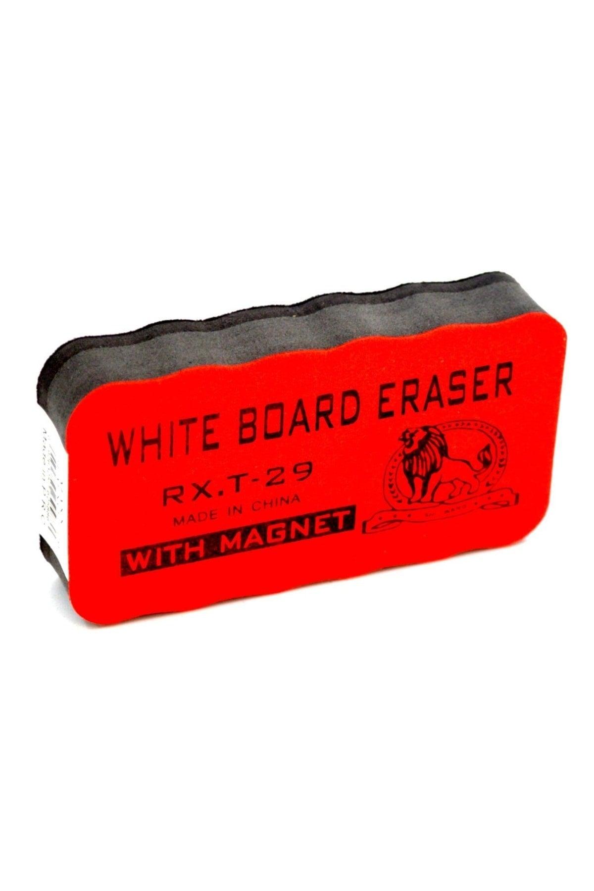 Magnetic Blackboard Eraser 1 Piece Red