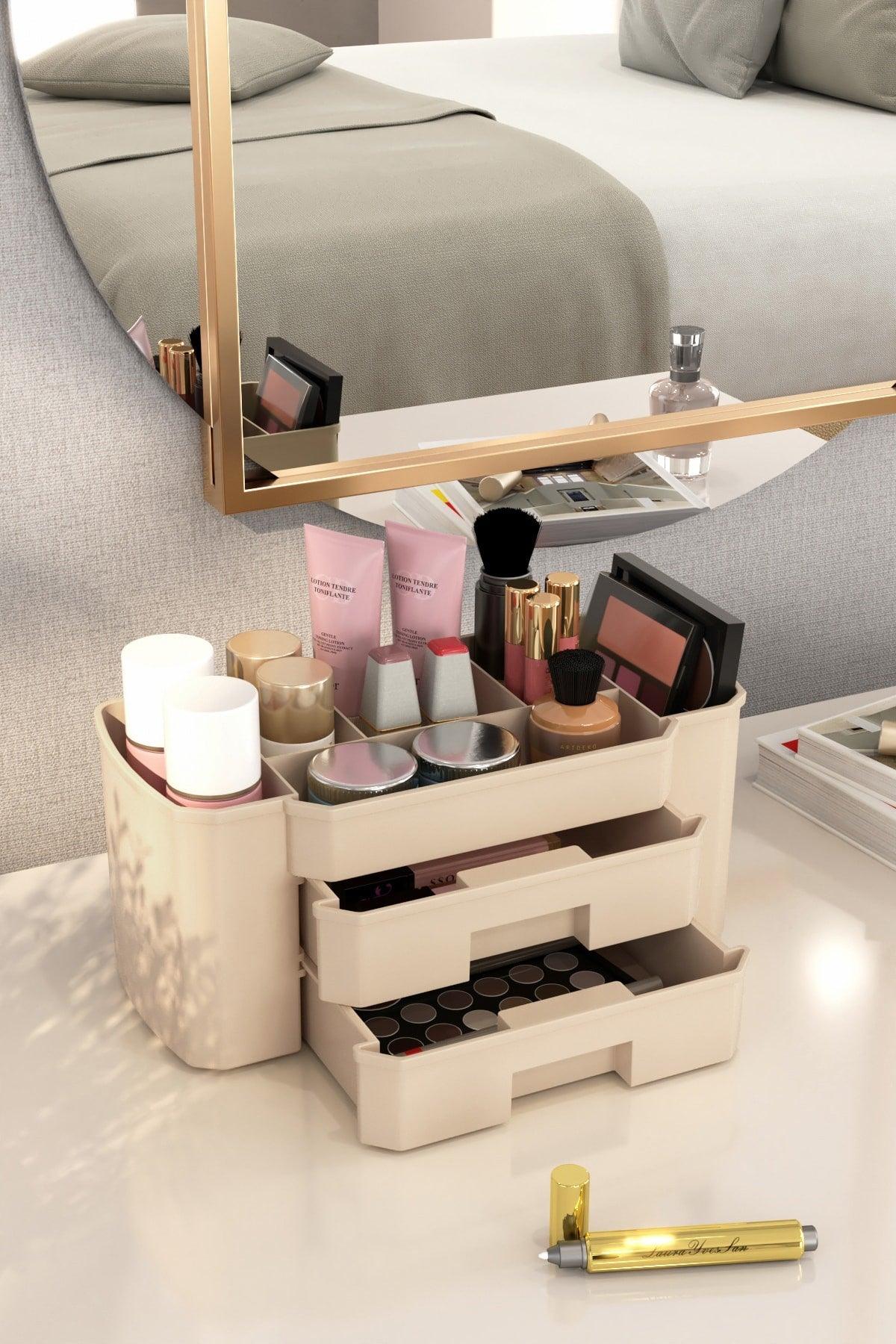 Makeup Organizer And Cosmetic Storage Box Organizer Set of 2 - Swordslife